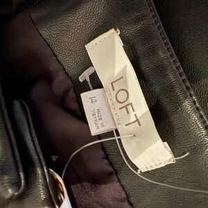 LOFT Black Leather Jacket